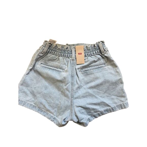 Women's High-Rise Denim Shorts Blue Size 27 Casual Summer 5-Pocket - Picture 3 of 8